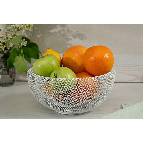 Кошик ARDESTO Midori 25х25х12см, метал, білий