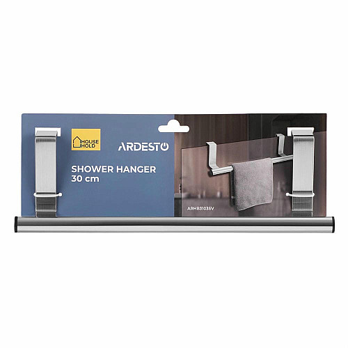 Вешалка для душевой кабины ARDESTO Vigor 30см, нержавеющая сталь, ЭВА