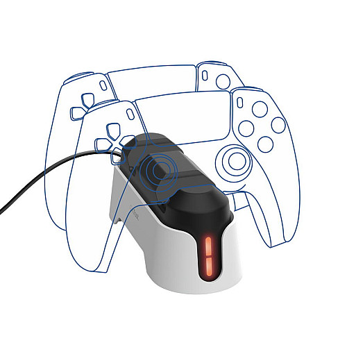 Зарядна станція для геймпадів Trust GXT 228 for PS5, білий