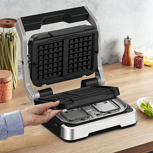 Форма для выпечки вафель для грилей Optigrill, алюминий, черный