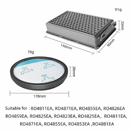 Набір НЕРА-фільтрів для пилососів Rowenta ZR780000