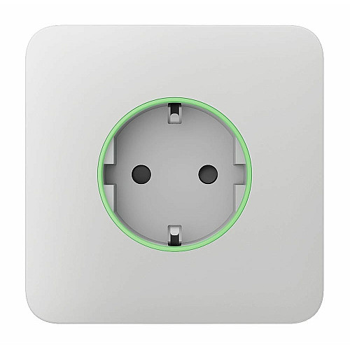 Передняя панель для встроенной розетки Ajax SoloCover for Outlet smart, Jeweler, беспроводная, белый