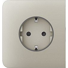 Бічна панель для вбудованої розетки Ajax SideCover for Outlet Basic, ivory