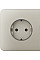 Бічна панель для вбудованої розетки Ajax SideCover for Outlet Basic, ivory