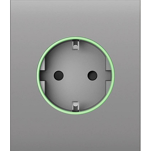 Центральная панель для встроенной розетки Ajax CenterCover for Outlet smart, Jeweler, беспроводная, fog