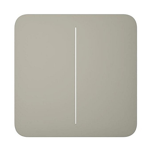 Кнопка для двухклавишного выключателя Ajax SoloButton 2-gang for LightSwitch, Jeweler, беспроводной, olive