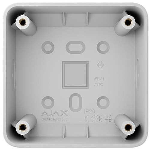 Монтажна коробка Ajax SurfaceBox, для вимикачів Ajax LightSwitch, розеток Ajax Outlet, біла