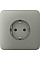 Передняя панель для встроенной розетки Ajax SoloCover for Outlet Basic, olive