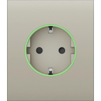 Центральна панель для вбудованої розетки Ajax CenterCover for Outlet smart, Jeweler, бездротової, ivory