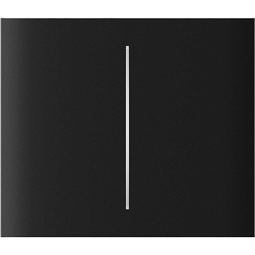 Кнопка центральная для двухклавишного вертикального выключателя Ajax CenterButton Vertical 2-gang for LightSwitch, Jeweler, беспроводной, черный