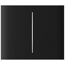 Кнопка центральна для двоклавішного вертикального вимикача Ajax CenterButton Vertical 2-gang for LightSwitch, Jeweler, бездротовий, чорний