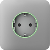 Передня панель для вбудованої розетки Ajax SoloCover for Outlet smart, Jeweler, бездротова, fog