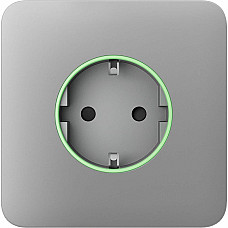 Передня панель для вбудованої розетки Ajax SoloCover for Outlet smart, Jeweler, бездротова, fog
