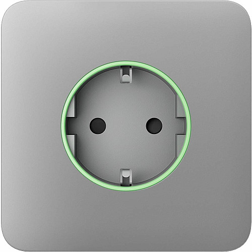 Передняя панель для встроенной розетки Ajax SoloCover for Outlet smart, Jeweler, беспроводная, fog