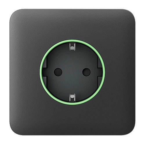 Передняя панель для встроенной розетки Ajax SoloCover for Outlet smart, Jeweler, беспроводной, graphite