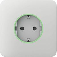 Передня панель для вбудованої розетки Ajax SoloCover for Outlet smart, Jeweler, бездротова, білий