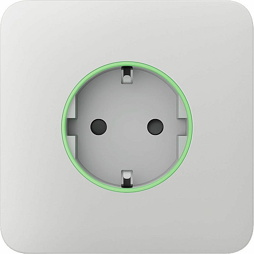 Передняя панель для встроенной розетки Ajax SoloCover for Outlet smart, Jeweler, беспроводная, белый