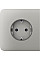 Бічна панель для вбудованої розетки Ajax SideCover for Outlet Basic, oyster