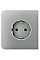 Боковая панель для встроенной розетки Ajax SideCover for Outlet smart, Jeweler, беспроводная, fog