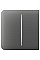 Кнопка боковая для двухклавишного выключателя Ajax SideButton 2-gang for LightSwitch,Jeweler,беспроводной, grey