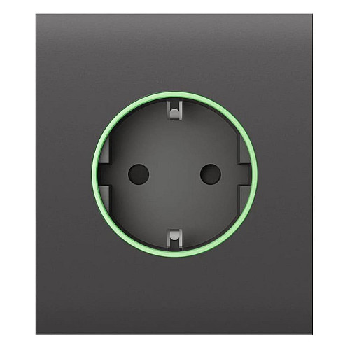 Центральная панель для встроенной розетки Ajax CenterCover for Outlet smart, Jeweler, беспроводная, grey