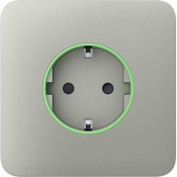Передняя панель для встроенной розетки Ajax SoloCover for Outlet, Jeweler, беспроводная, oyster