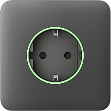 Передня панель для вбудованої розетки Ajax SoloCover for Outlet smart, Jeweler, бездротової, grey