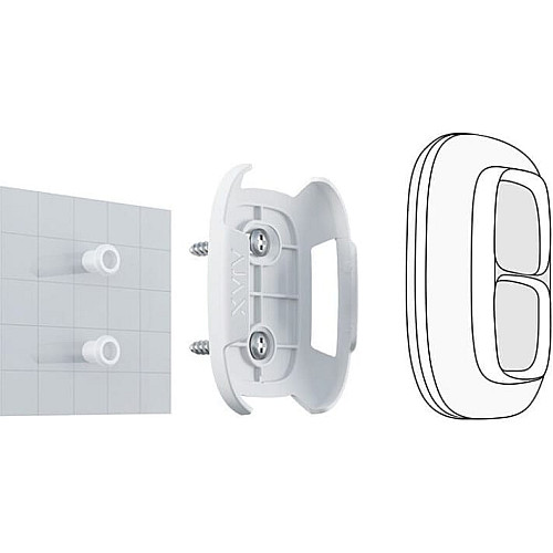 Тримач для фіксації тривожної кнопки Ajax Button, Double Button Holder, білий