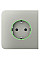 Боковая панель для встроенной розетки Ajax SideCover for Outlet smart, Jeweler, беспроводная, oyster