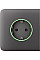 Бічна панель для вбудованої розетки Ajax SideCover for Outlet smart, Jeweler, бездротова, grey