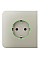 Боковая панель для встроенной розетки Ajax SideCover for Outlet smart, Jeweler, беспроводная, ivory