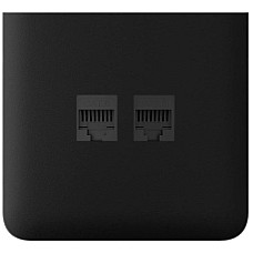 Бічна панель для вбудованої інтернет-розетки Ajax SideCover LAN Vertical чорна (126220.319.BL)