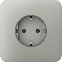 Передня панель для вбудованої розетки Ajax SoloCover for Outlet Basic, oyster