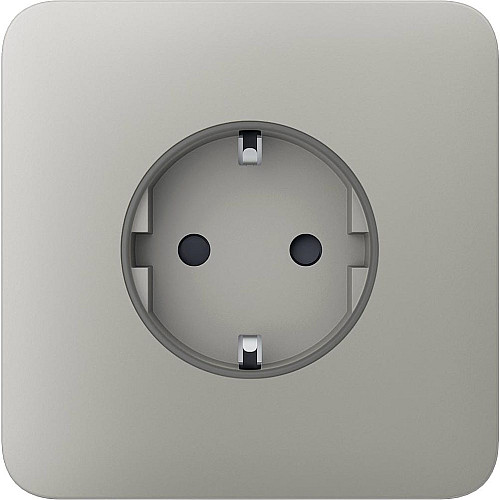 Передняя панель для встроенной розетки Ajax SoloCover for Outlet Basic, oyster