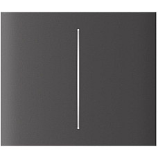 Кнопка центральна для двоклавішного вертикального вимикача Ajax CenterButton Vertical 2-gang for LightSwitch, Jeweler, бездротовий, grey