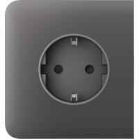 Бічна панель для вбудованої розетки Ajax SideCover for Outlet Basic, grey