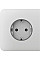 Бічна панель для вбудованої розетки Ajax SideCover for Outlet Basic, білий