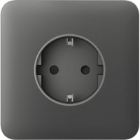 Передня панель для вбудованої розетки Ajax SoloCover for Outlet Basic, grey