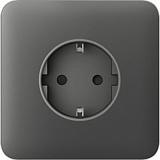 Передня панель для вбудованої розетки Ajax SoloCover for Outlet Basic, grey