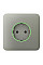 Передняя панель для встроенной розетки Ajax SoloCover for Outlet smart, Jeweler, беспроводной, olive