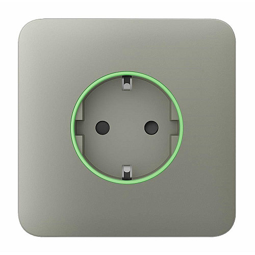 Передняя панель для встроенной розетки Ajax SoloCover for Outlet smart, Jeweler, беспроводной, olive