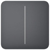Кнопка для двухклавишного выключателя Ajax SoloButton 2-gang for LightSwitch, Jeweler, беспроводной, graphite