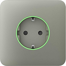 Передня панель для вбудованої розетки Ajax SoloCover for Outlet smart, Jeweler, бездротової, olive