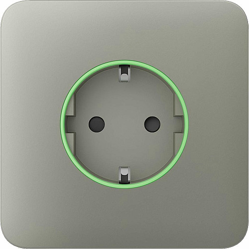 Передняя панель для встроенной розетки Ajax SoloCover for Outlet smart, Jeweler, беспроводной, olive