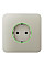 Передняя панель для встроенной розетки Ajax SoloCover for Outlet smart, Jeweler, беспроводной, ivory