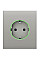 Центральная панель для встроенной розетки Ajax CenterCover for Outlet smart, Jeweler, беспроводная, oyster