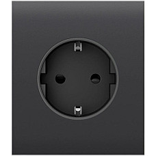 Центральна панель для вбудованої розетки Ajax CenterCover for Outlet Basic, graphite