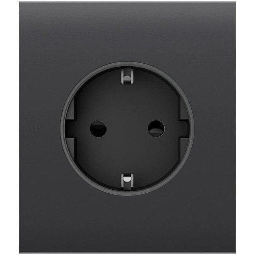 Центральна панель для вбудованої розетки Ajax CenterCover for Outlet Basic, graphite