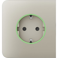 Бічна панель для вбудованої розетки Ajax SideCover for Outlet smart, Jeweler, бездротова, ivory