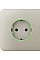 Боковая панель для встроенной розетки Ajax SideCover for Outlet smart, Jeweler, беспроводная, ivory